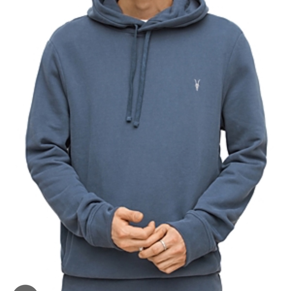 All Saints Blue Hoodie